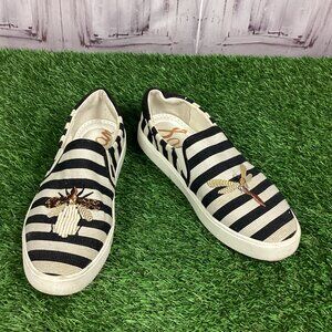 Sam Edelman Evelina Striped Bee/Dragonfly Shoes 10